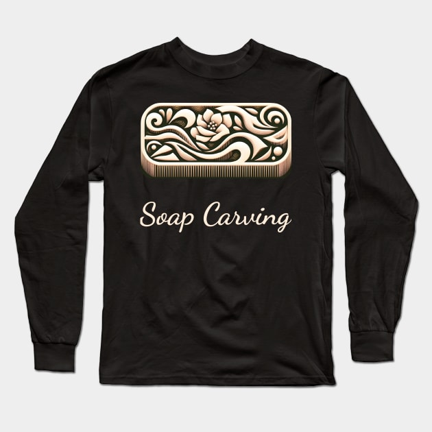 Soap Carving Long Sleeve T-Shirt by ThesePrints